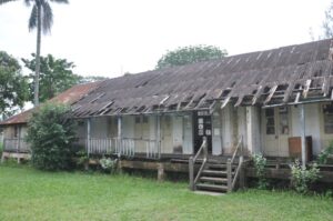 Front view of Amalgamation House in Ikot Abasi village
