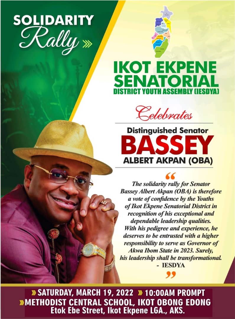 Senator Bassey Albert and IESDYA