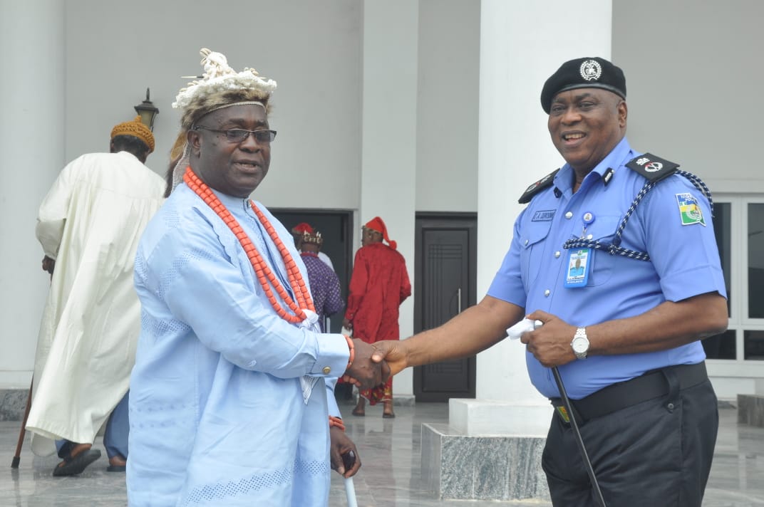 Akwa Ibom Traditional Rulers Council with police