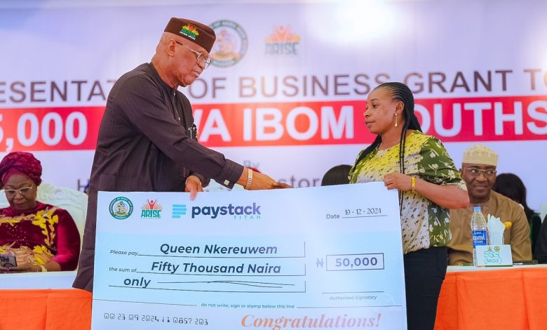 Gov. Eno Disburses ₦750M Business Grants To 15,000 Unemployed Youths -  CrystalExpress