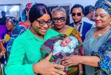 First Lady-Designate visits New Year baby