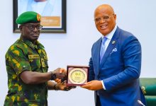 Umo Eno pledges support for Army and security agencies