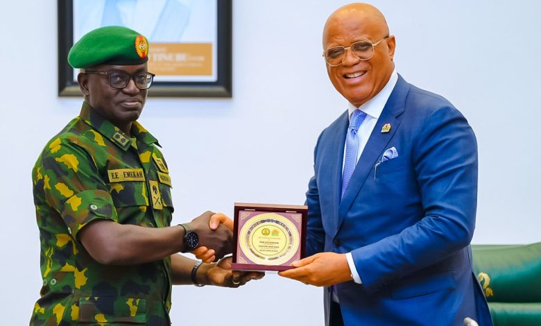 Umo Eno pledges support for Army and security agencies