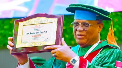 Gov Umo Eno inducted as Patron of NIPR Uyo