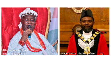 Oku Ibom Ibibio on inauguration of Jason Utitofon Jackson as Mayor of Islington