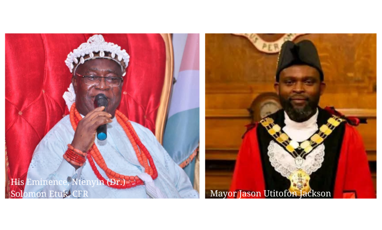 Oku Ibom Ibibio on inauguration of Jason Utitofon Jackson as Mayor of Islington
