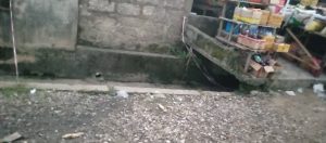 Anua market open drainage