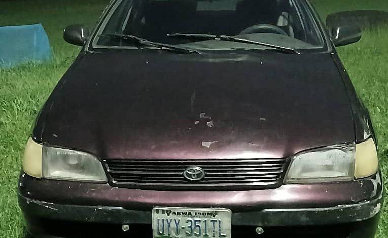 Police recover stolen vehicle in Ikot Ekpene