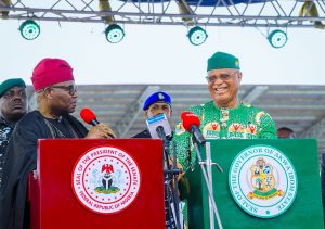 Tinubu with Akpabio and Umo Eno
