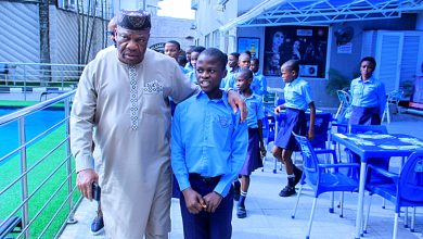 Senator Ekong Sampson at Excellent College, Ikot Unya