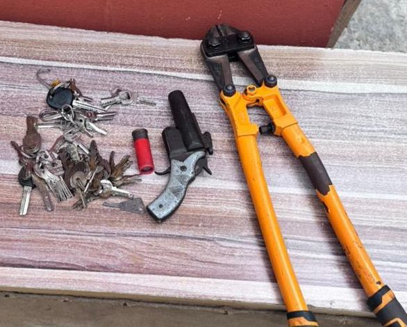 recovered firearm and stolen items