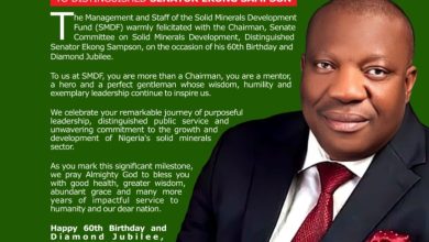 Solid Minerals Development Fund celebrates 60th birthday of Ekong Sampson